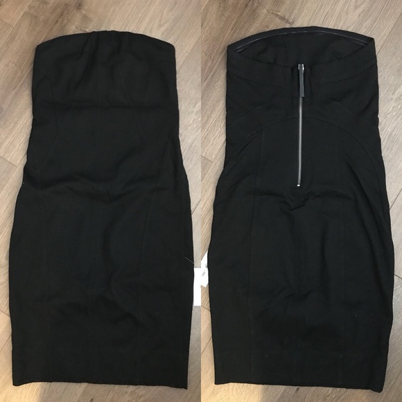 Helmut Lang Cast Jersey Strapless Dress - Picture 3 of 4